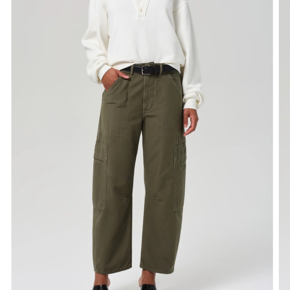 Citizens Of Humanity Marcelle Olive Green Cargo Pants